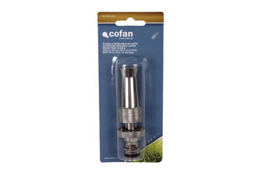 Cofan – Boquilla Regulable de Latón para Mangueras de Jardín | Ajuste Rápido y Varios Tipos de Riego